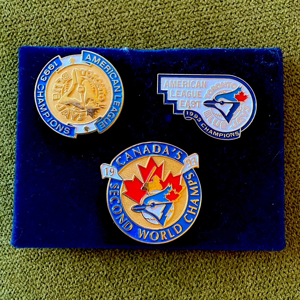 Toronto Bluejays Championship Enamel Lapel Pins